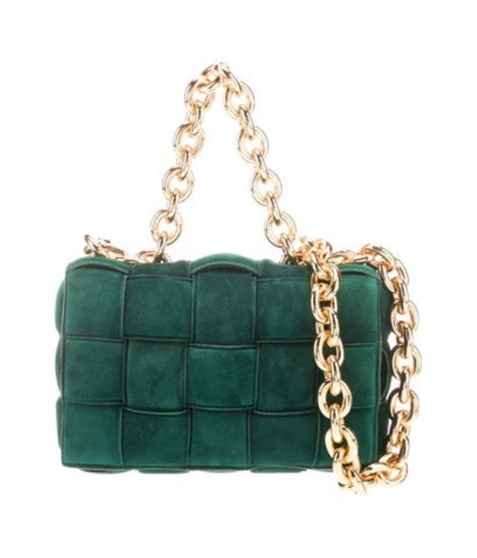 Bottega Veneta Veneta Suede Padded Chain Cassette Bag