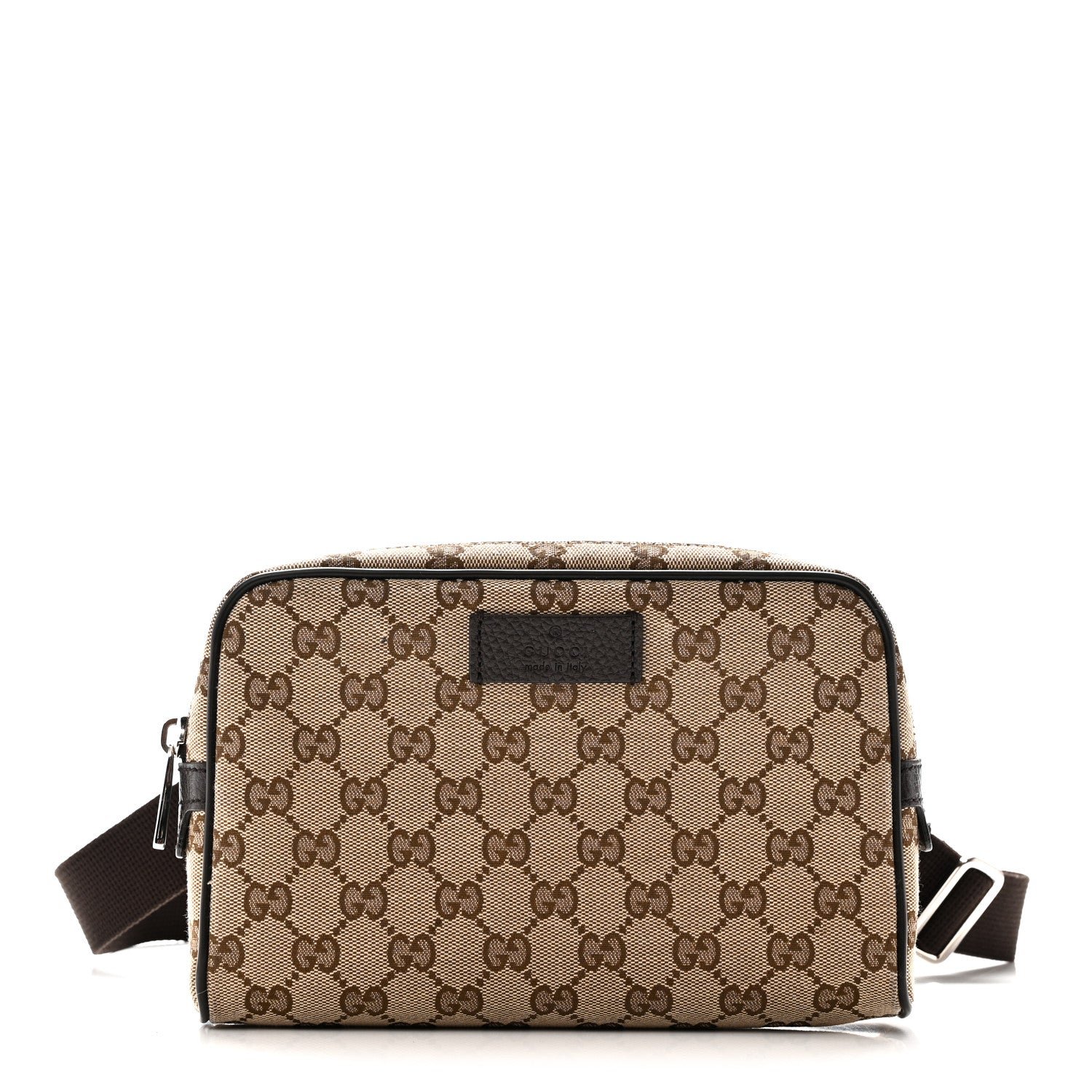 Gucci Monogram Belt Bag Dark Brown