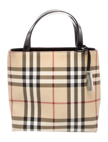 Burberry Nova Check Top Handle Bag