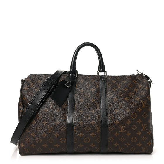 Louis Vuitton Monogram Macassar Keepall Bandouliere 45