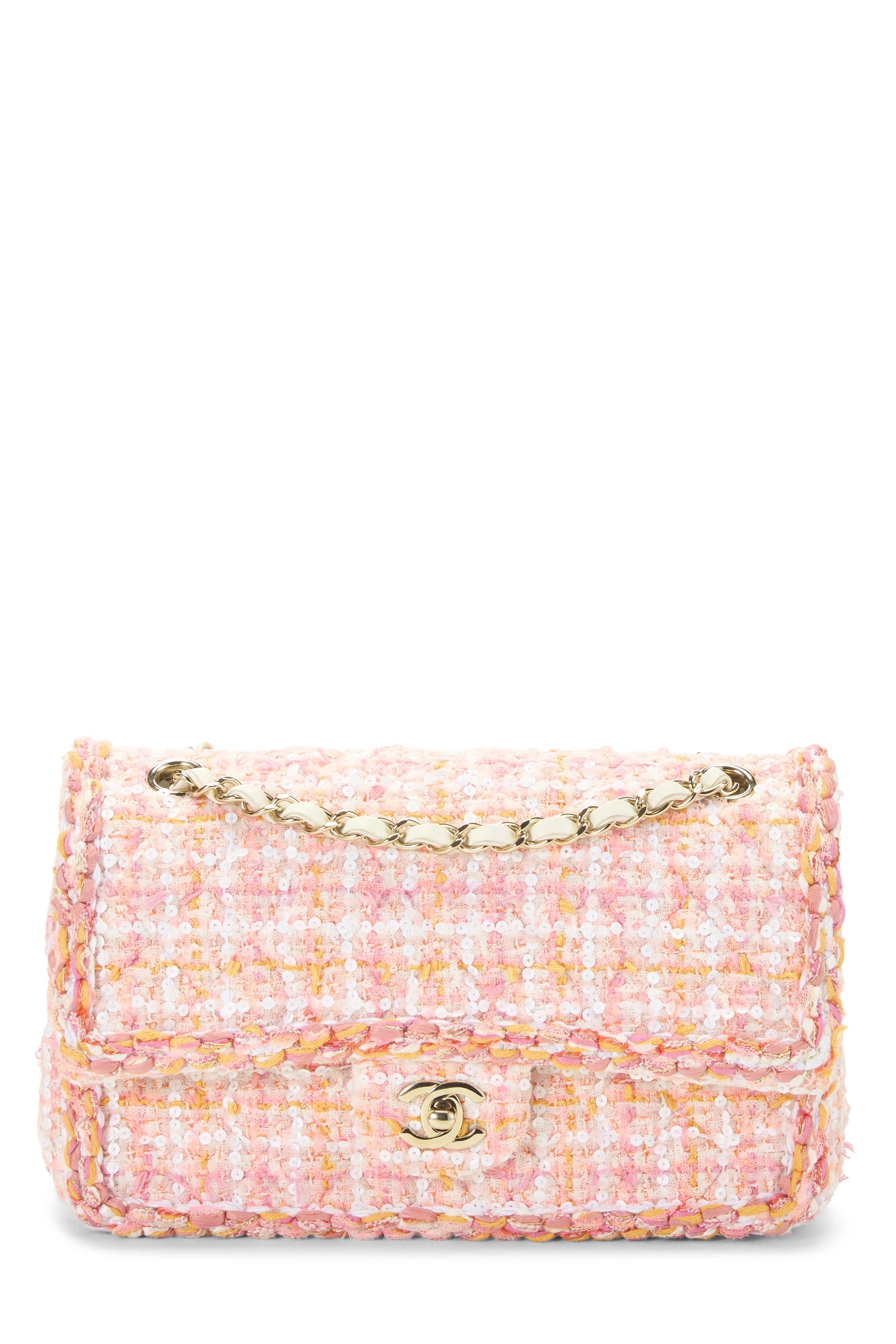 Multicolor Tweed Double Flap Medium