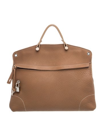 Leather Top Handle Bag