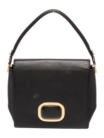 Roger Vivier Leather Top Handle Bag