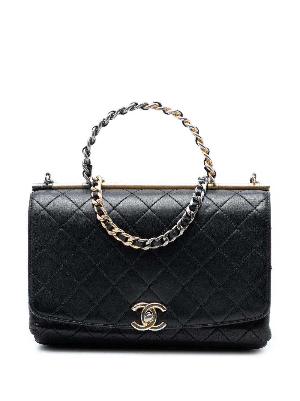 2019 Medium Quilted Lambskin La Parisienne Flap satchel