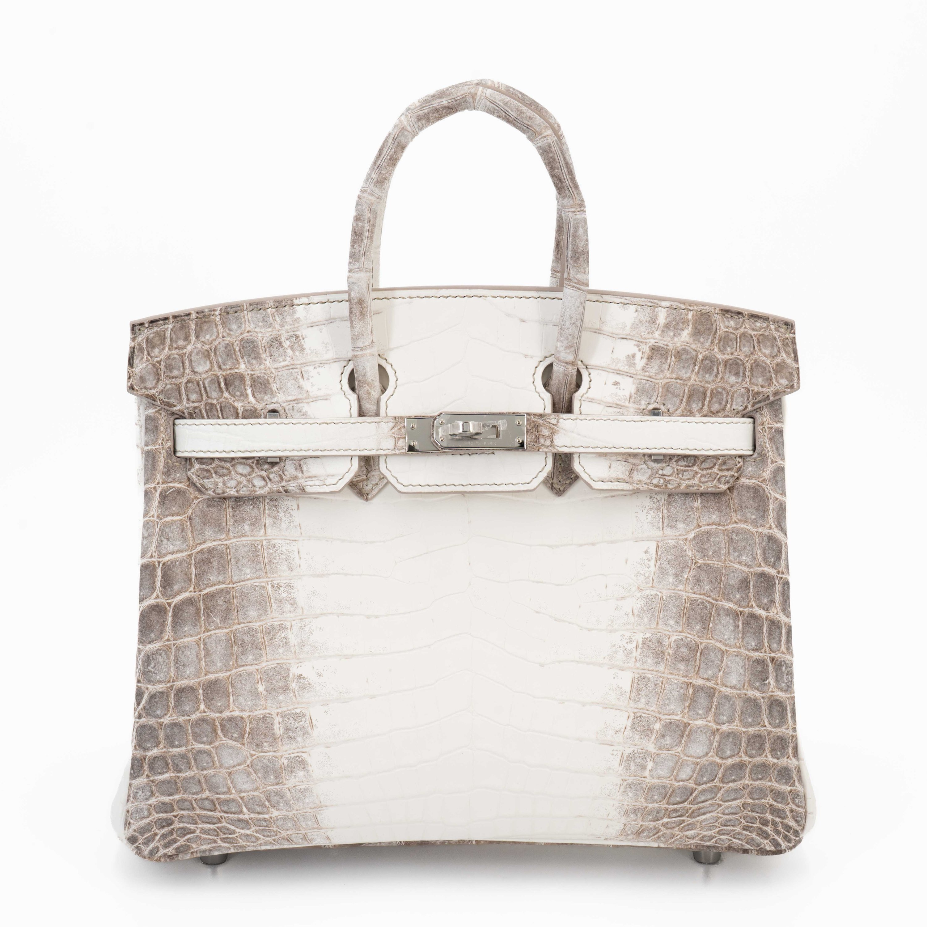 Brand New ( Rank N ) HERMÈS Limited Edition Birkin 25 Himalaya Matte Niloticus Crocodile Palladium hardware K (2025)