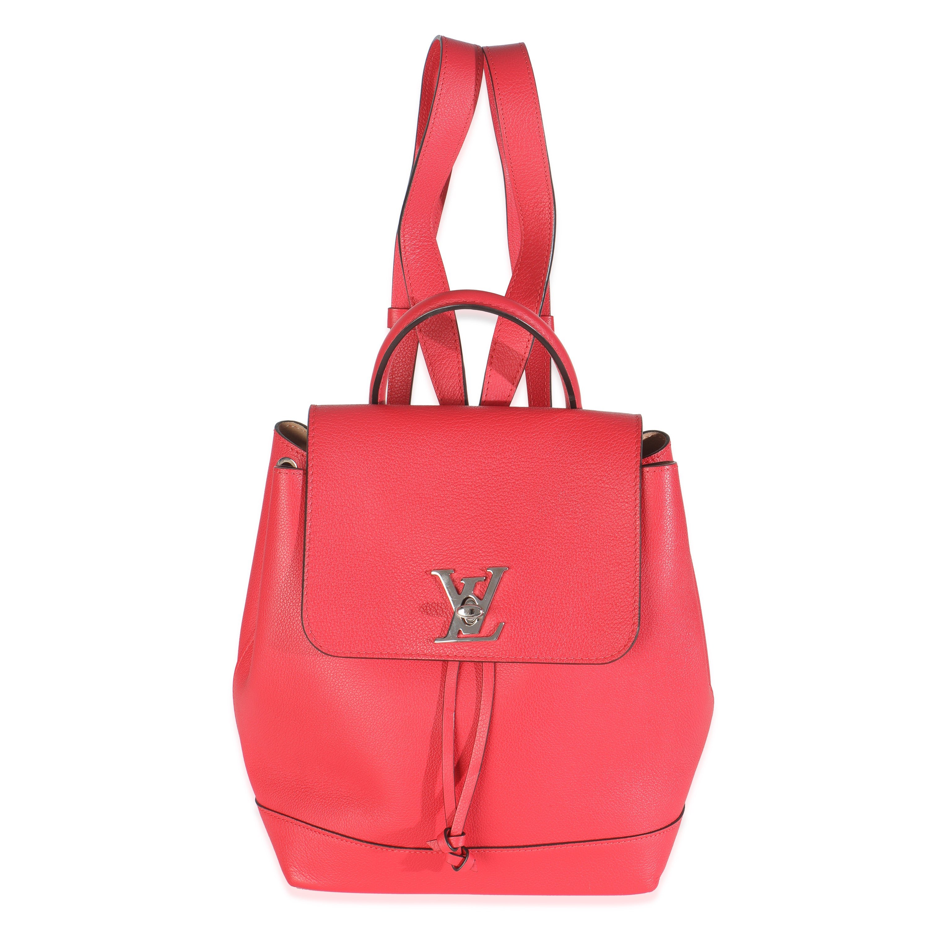 Louis Vuitton Rubis Calfskin Leather Lockme Backpack