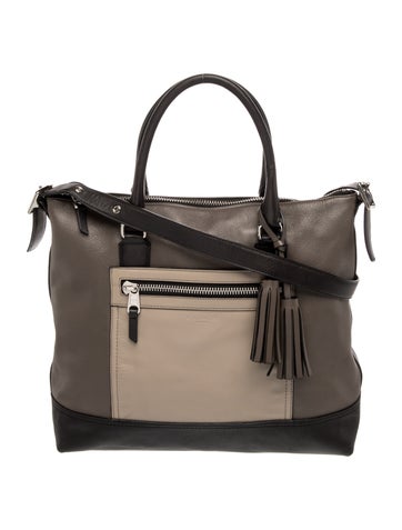 Leather Top Handle Bag