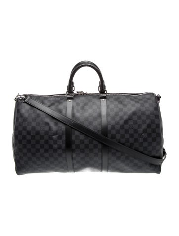 Damier Graphite Keepall Bandouliere 55