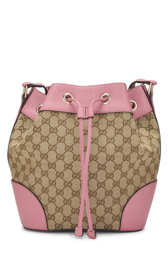 Pink Original GG Canvas Bucket Bag