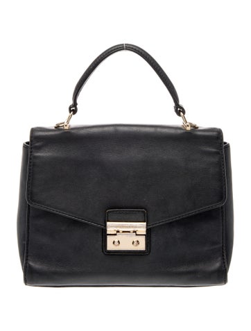 Leather Top Handle Bag