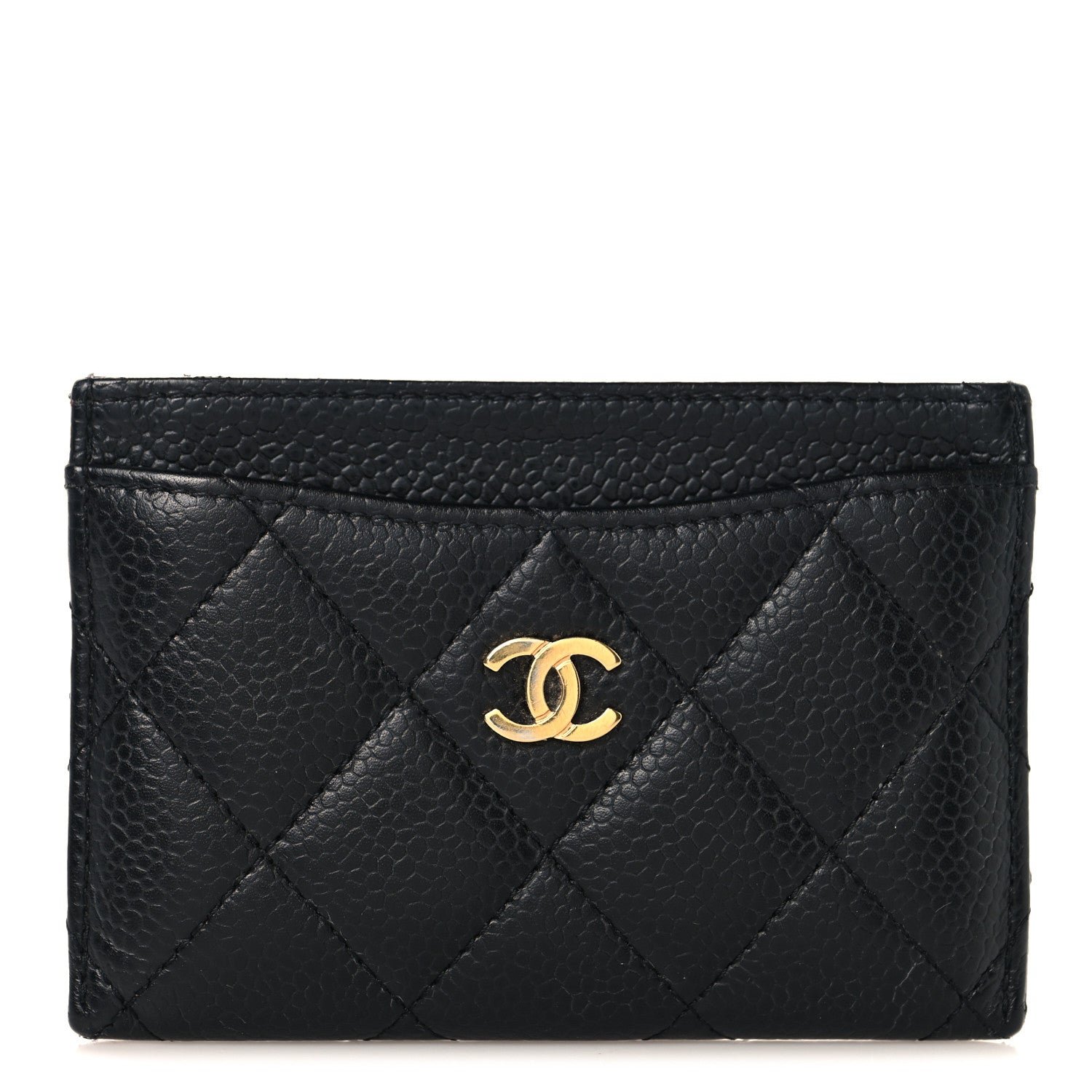 Chanel Caviar Quilted Card Holder Black