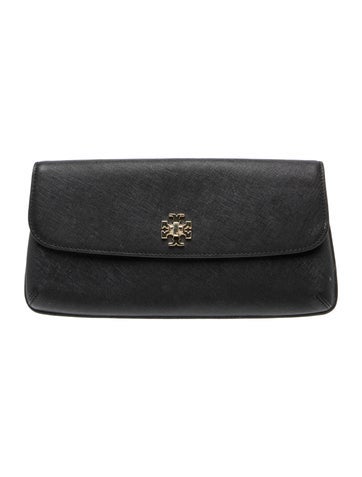 Saffiano Leather Clutch