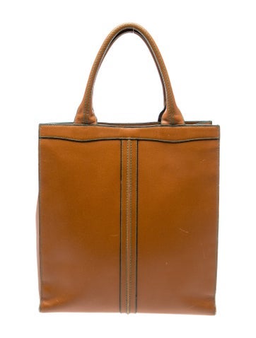 Valextra Leather Top Handle Bag