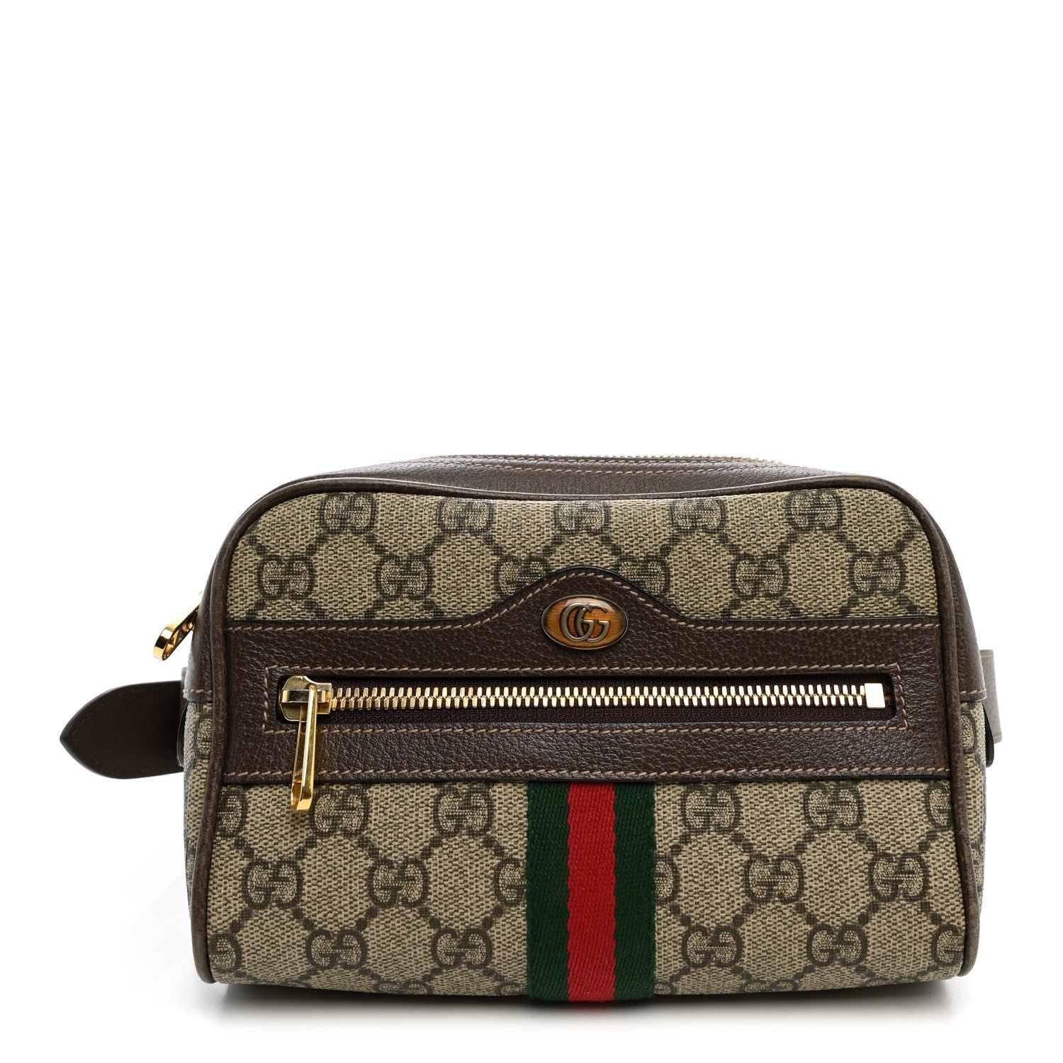 Gucci GG Supreme Monogram Web Small Ophidia Belt Bag 85 34 75 30 Dark Brown