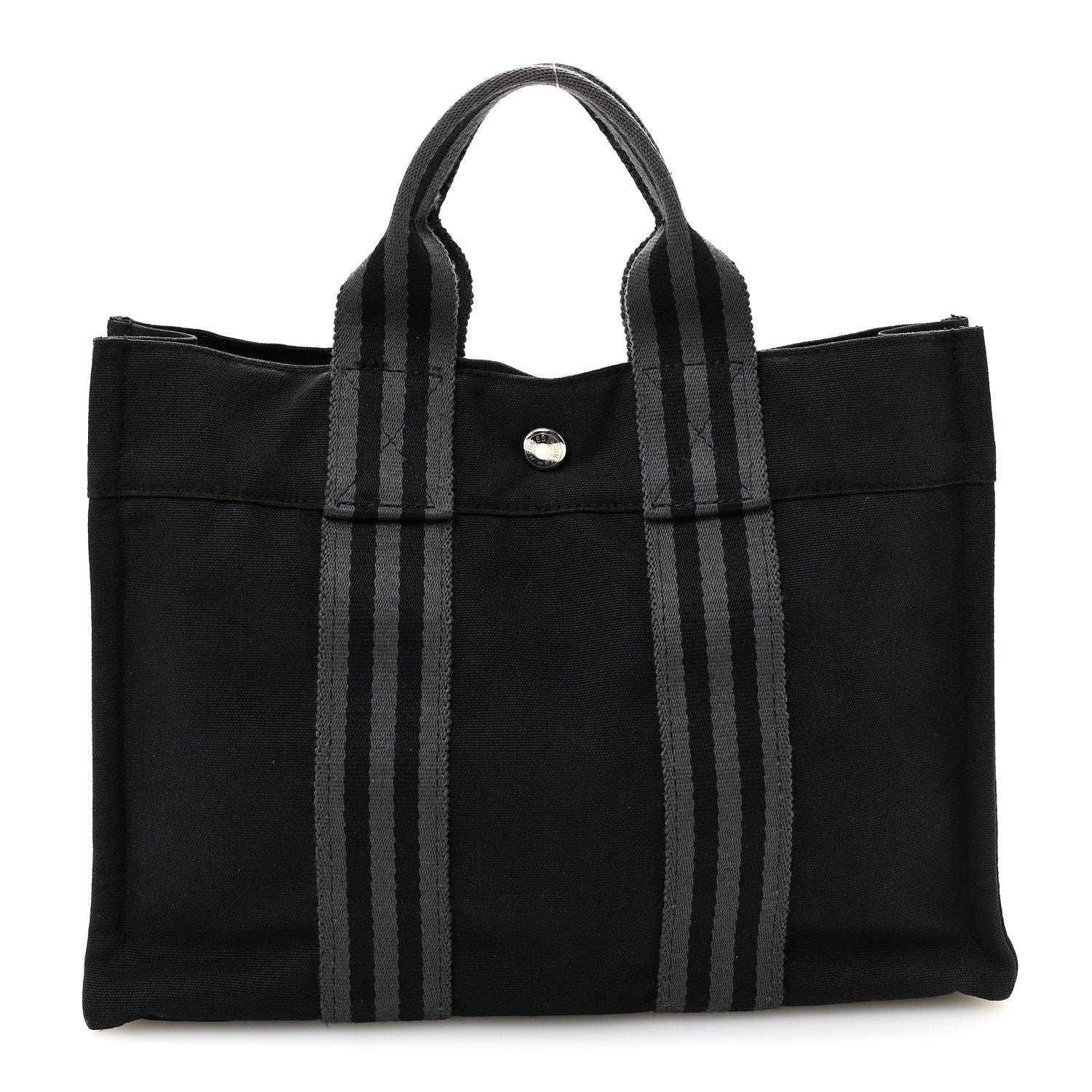 Hermes Hermes Canvas Herline PM Tote Black