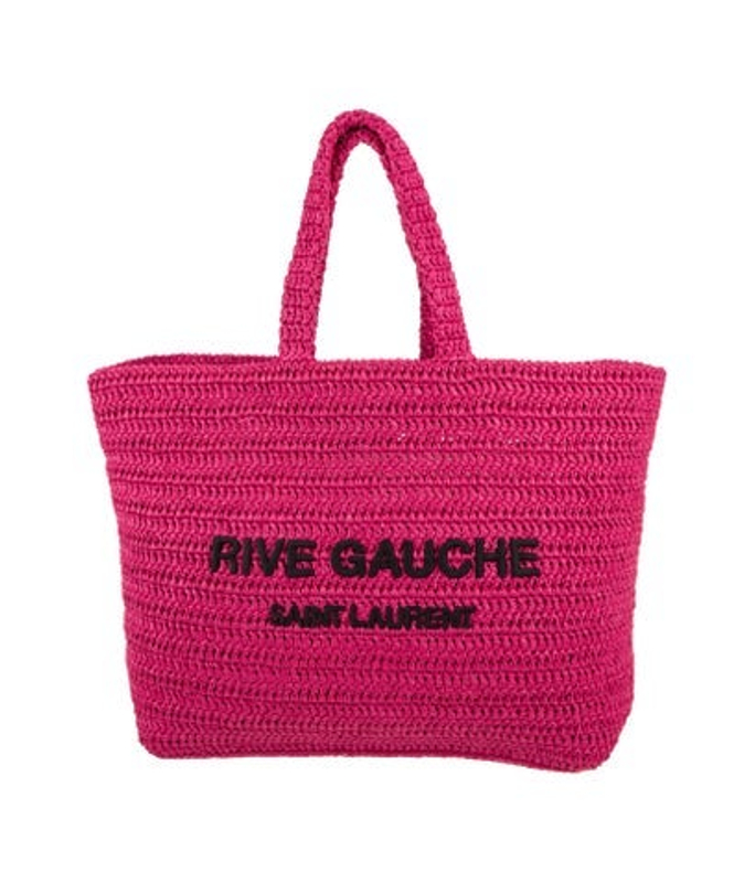 Saint Laurent Laurent Raffia Tote