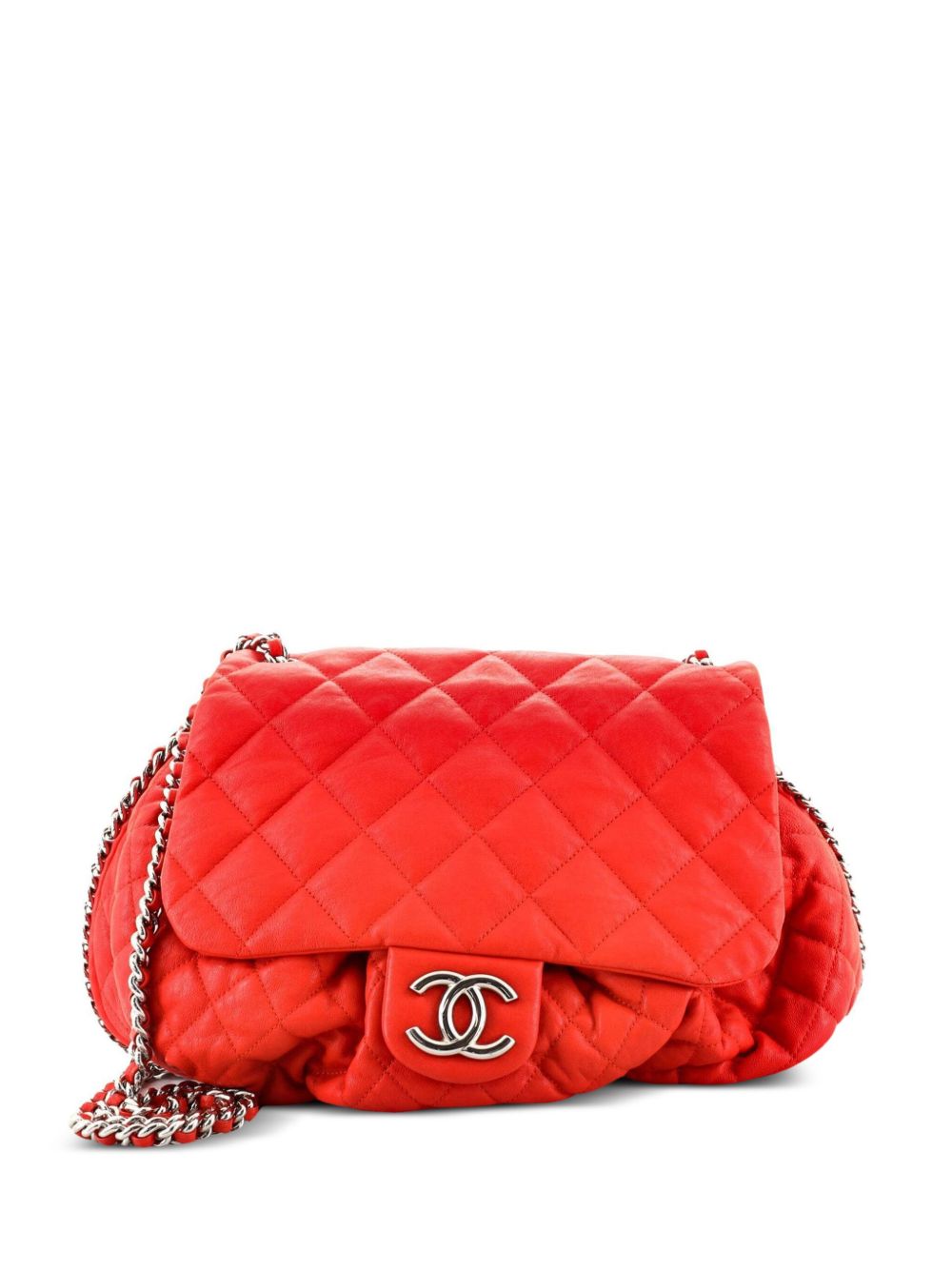 large Chain Around Flap shoulder bag
