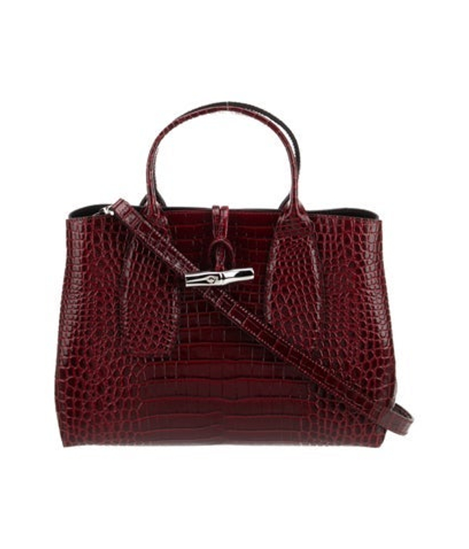 Longchamp Embossed Leather Hobo