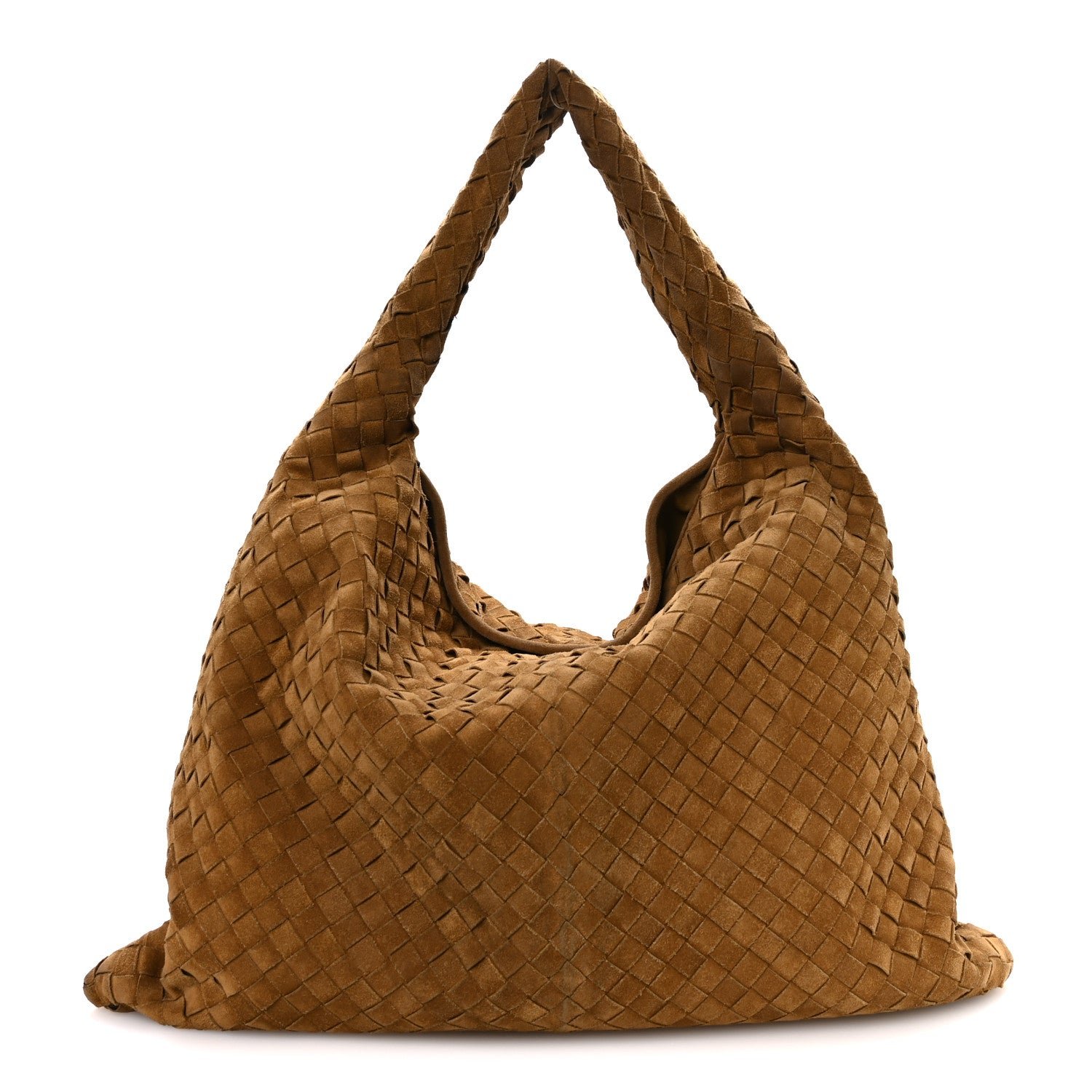 Bottega Veneta Suede Intrecciato Large Hop Acorn
