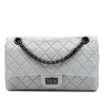 Calf Leather Quilted Aged Calfskin Reissue 2.55 Double Flap