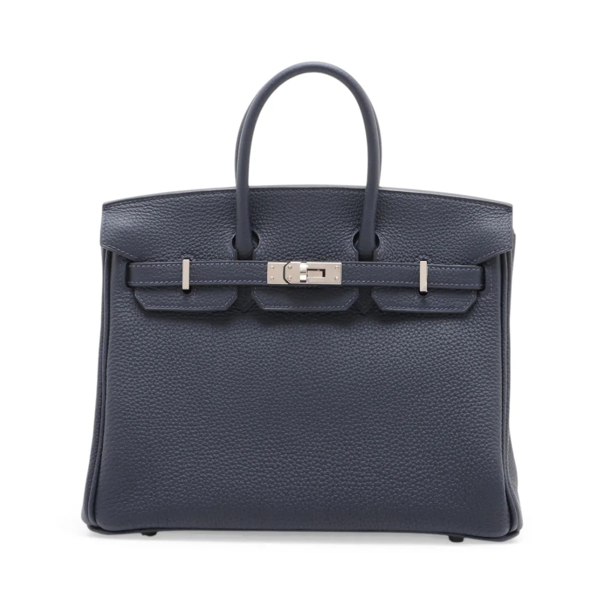 Hermès Birkin 25 Le Tournay Togo Blue nuit Silver Metal Fittings