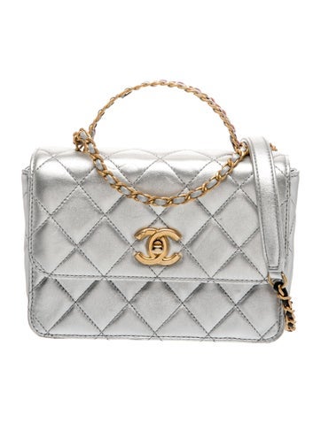 Mini Pop Handle Flap Bag