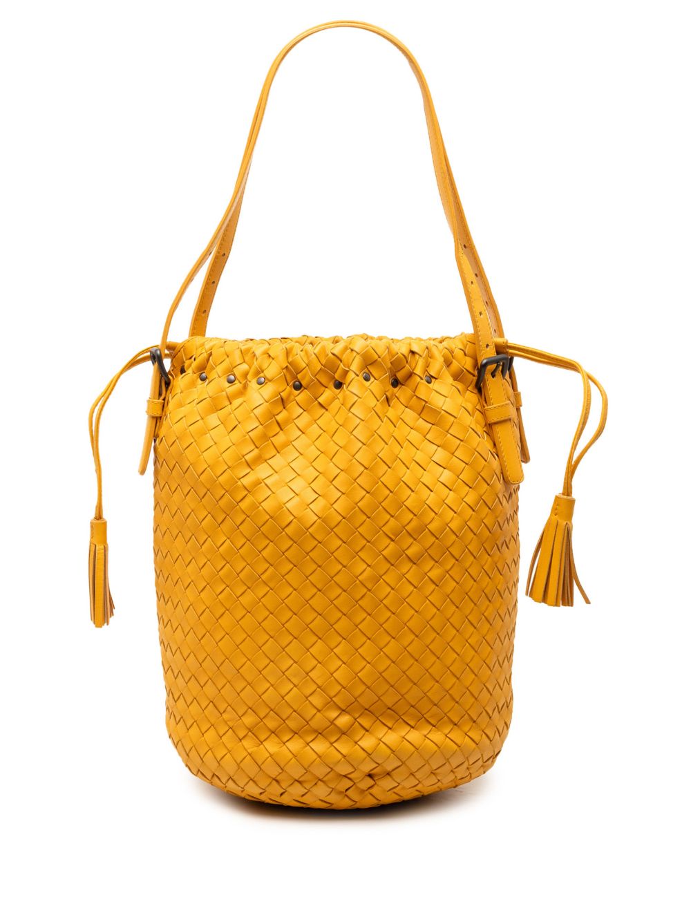 2012-2025 Nappa Intrecciato Drawstring bucket bag