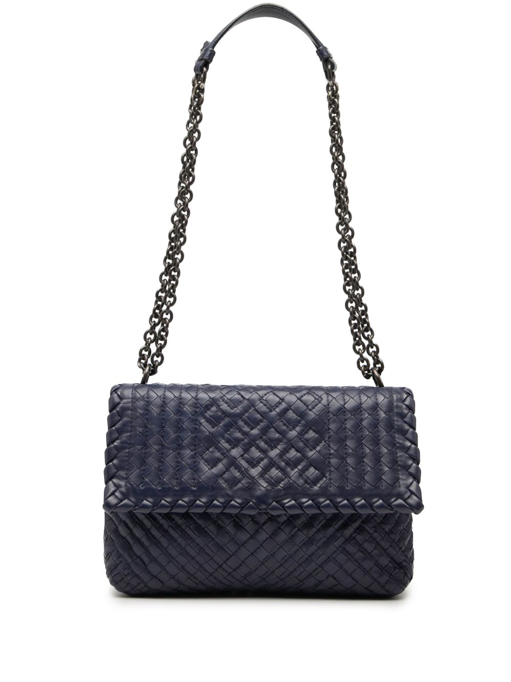 2012-2025 Small Nappa Intrecciato Stitched Olimpia shoulder bag