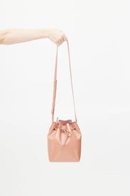 Mansur Gavriel Pink Patent Leather Bucket Bag