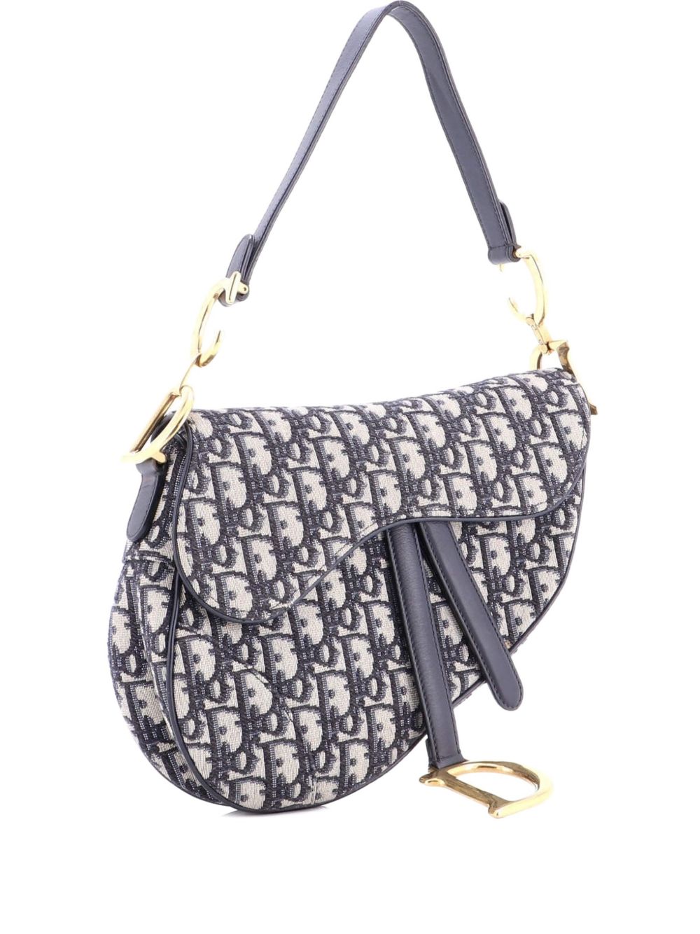 Dior Saddle Handbag Oblique Canvas Medium shoulder bag