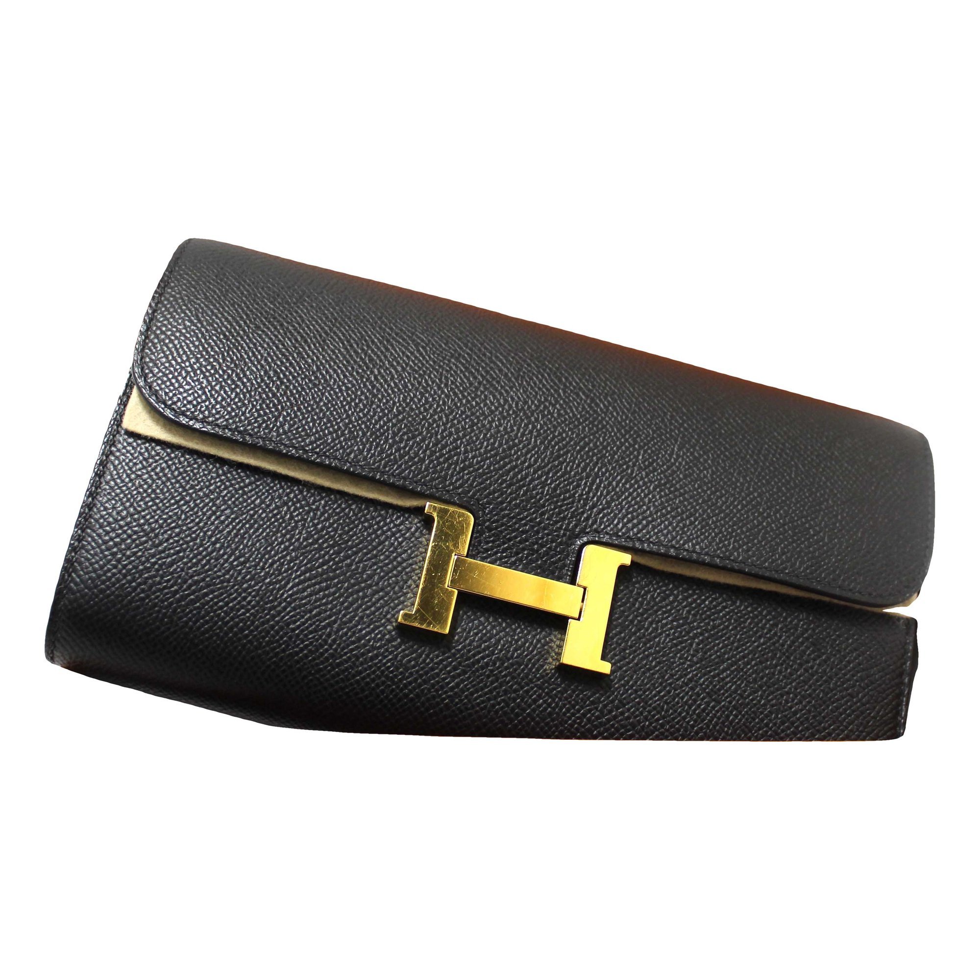 Constance leather clutch bag