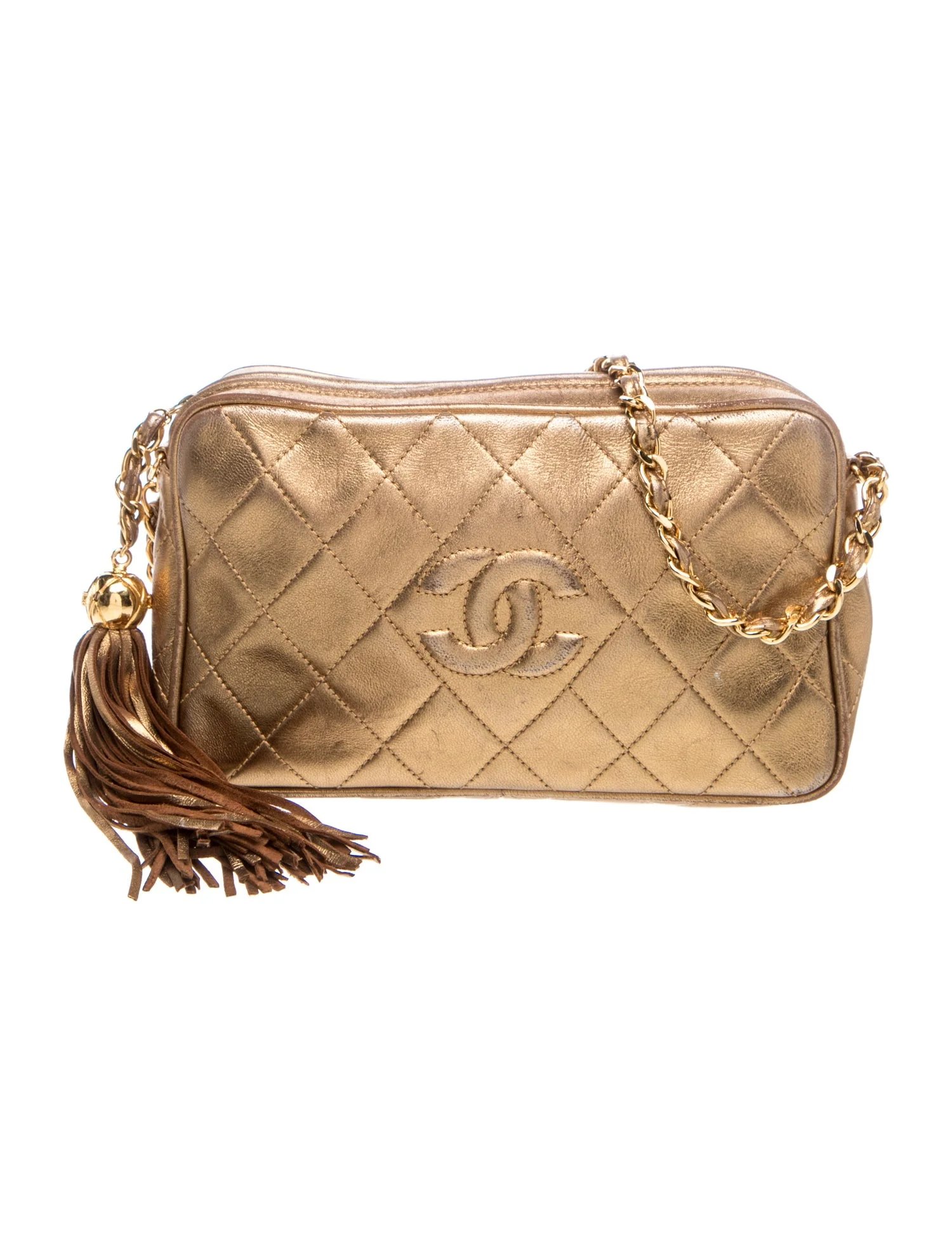 Quilted Tassel Camera Bag