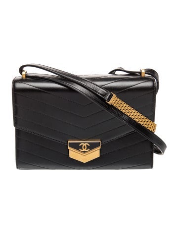 Paris-Hamburg Chevron Medal Flap Bag