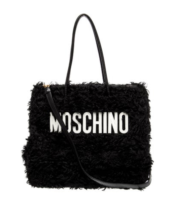 Moschino Leather Top Handle Bag