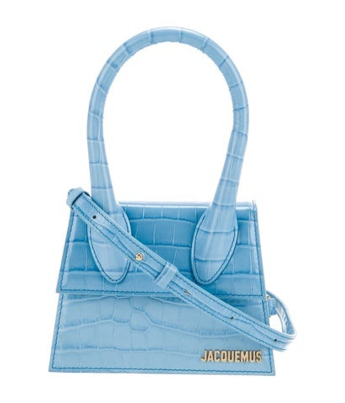 Jacquemus Embossed Leather Top Handle Bag