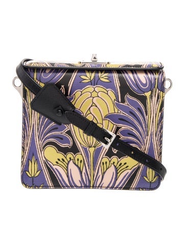 Enameled Metal Triangle Messenger Bag