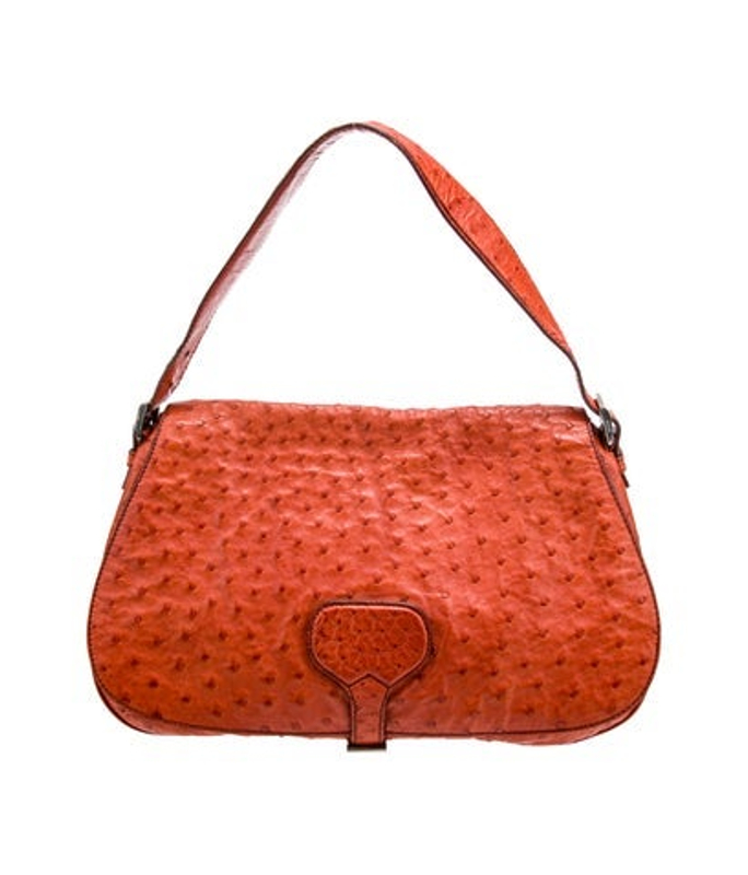 Prada Ostrich Shoulder Bag