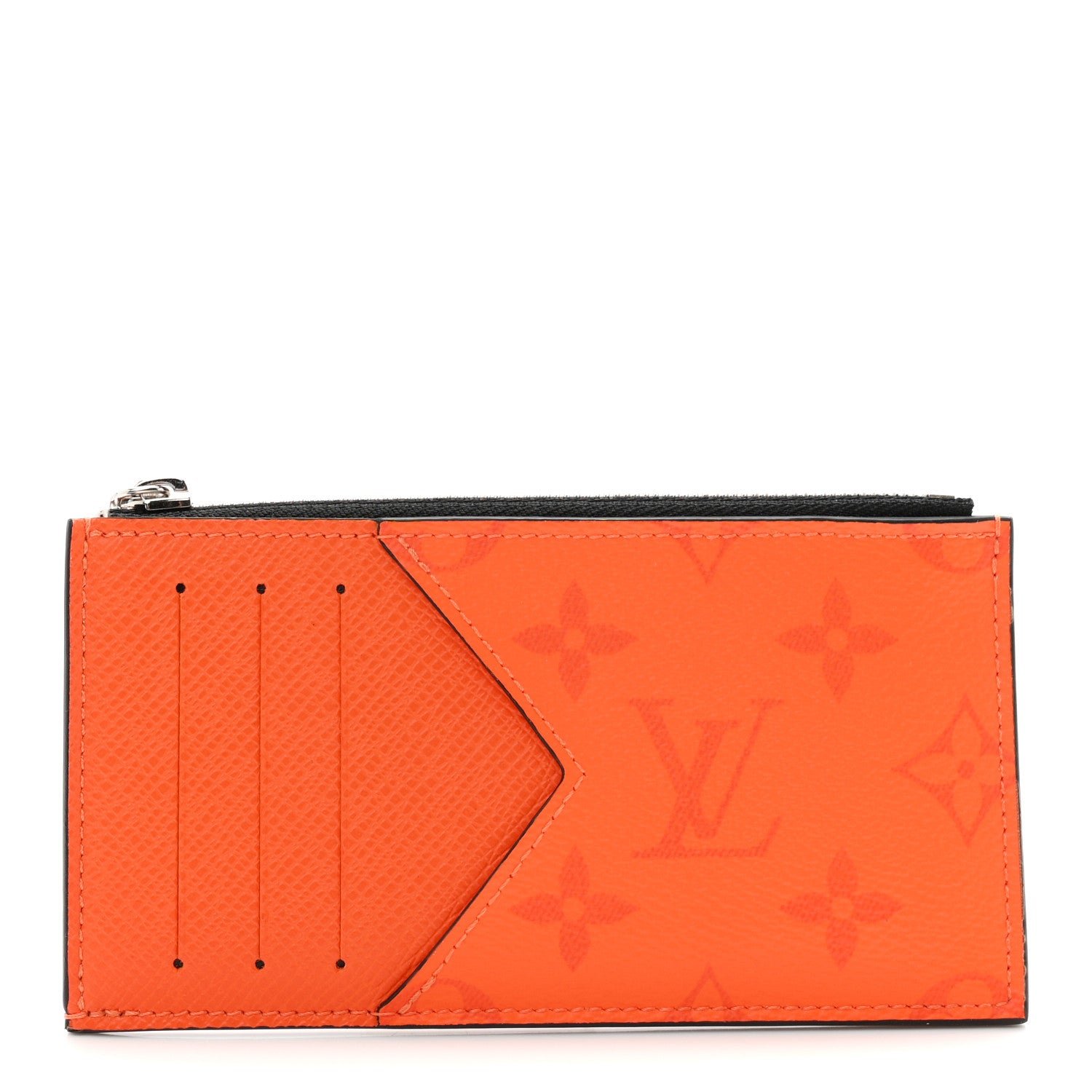 Louis Vuitton Taigarama Coin Card Holder Orange