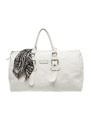 Longchamp Leather Weekender Bag