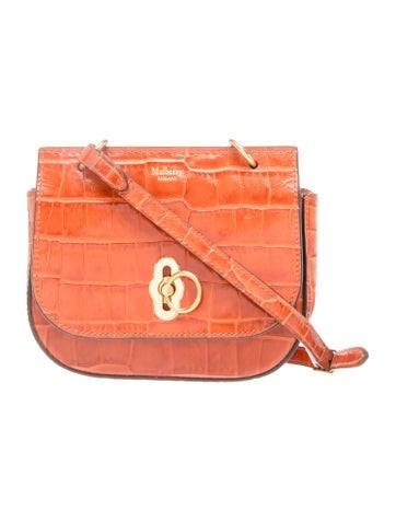 Embossed Leather Crossbody Bag