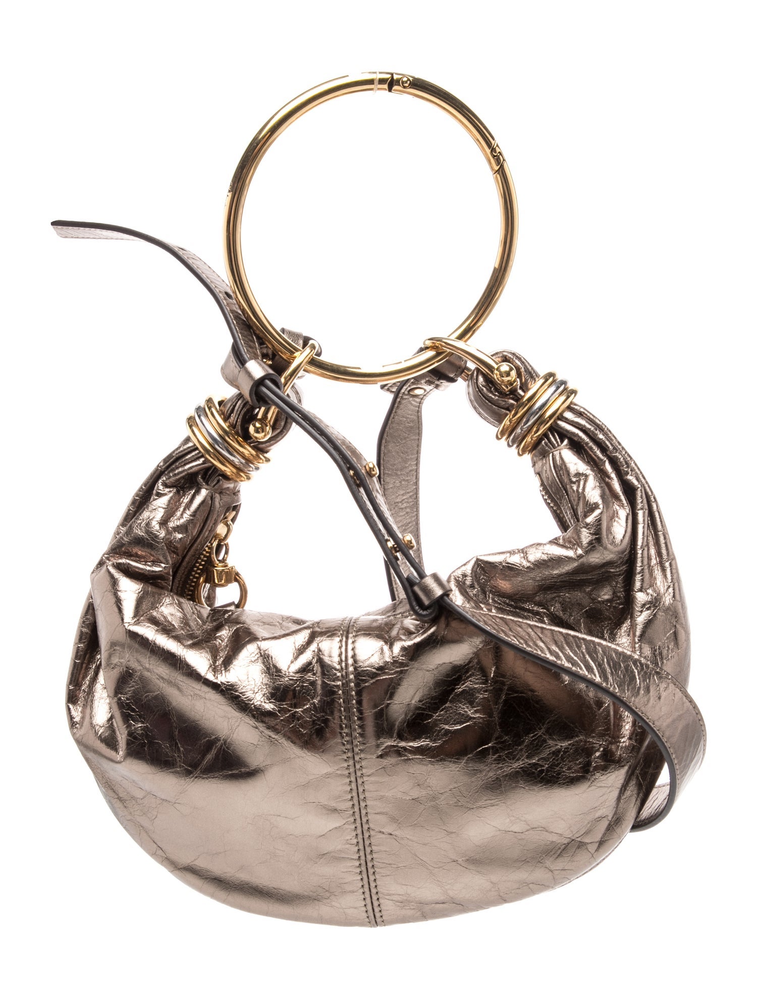Leather Small Bracelet Hobo Bag Small, Small