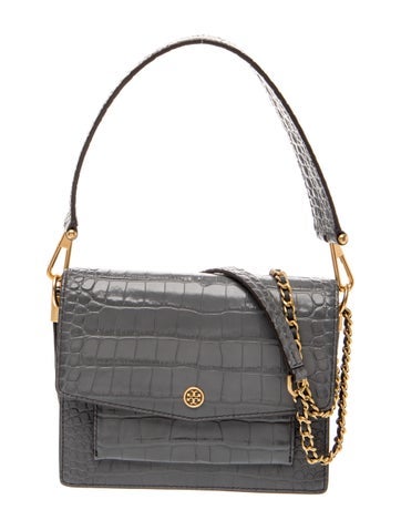 Embossed Leather Shoulder Bag