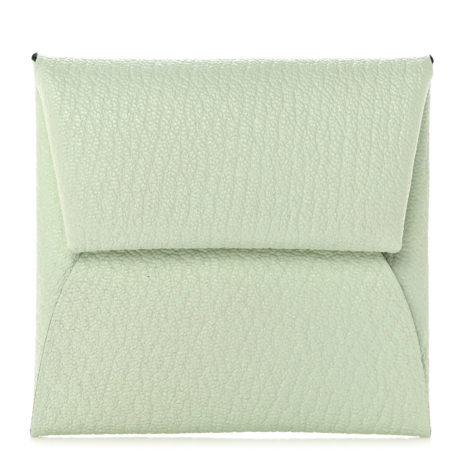 Hermes Chevre Mysore Bastia Verso Coin Purse Vert Fizz Menthe