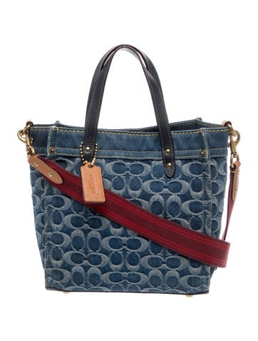Denim Top Handle Bag