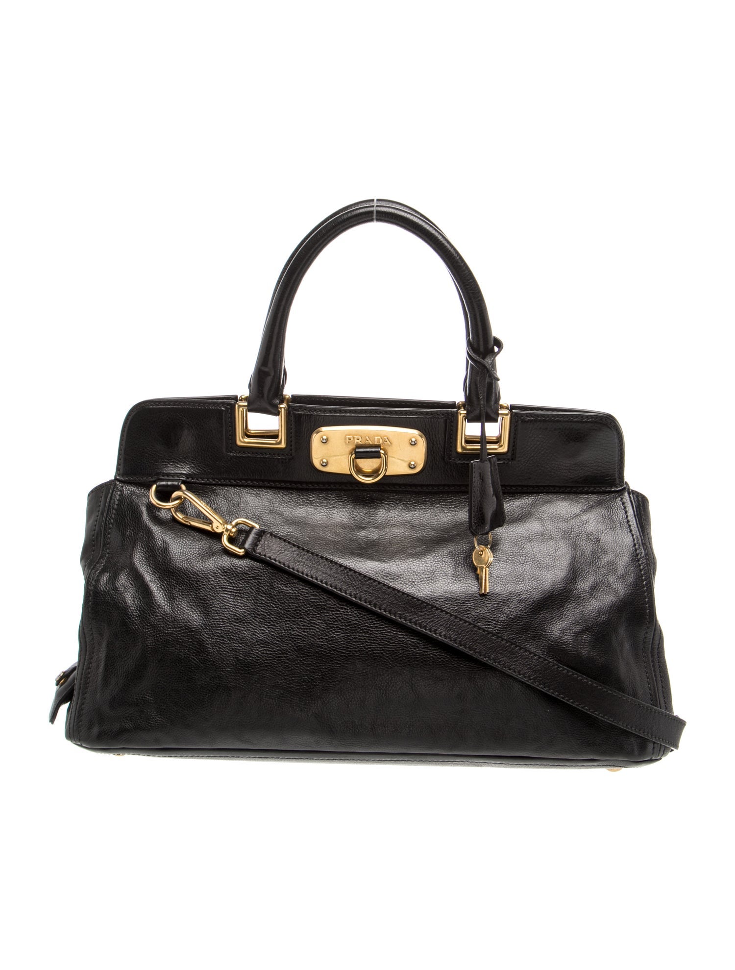 Glace Calf Leather Top Handle Bag