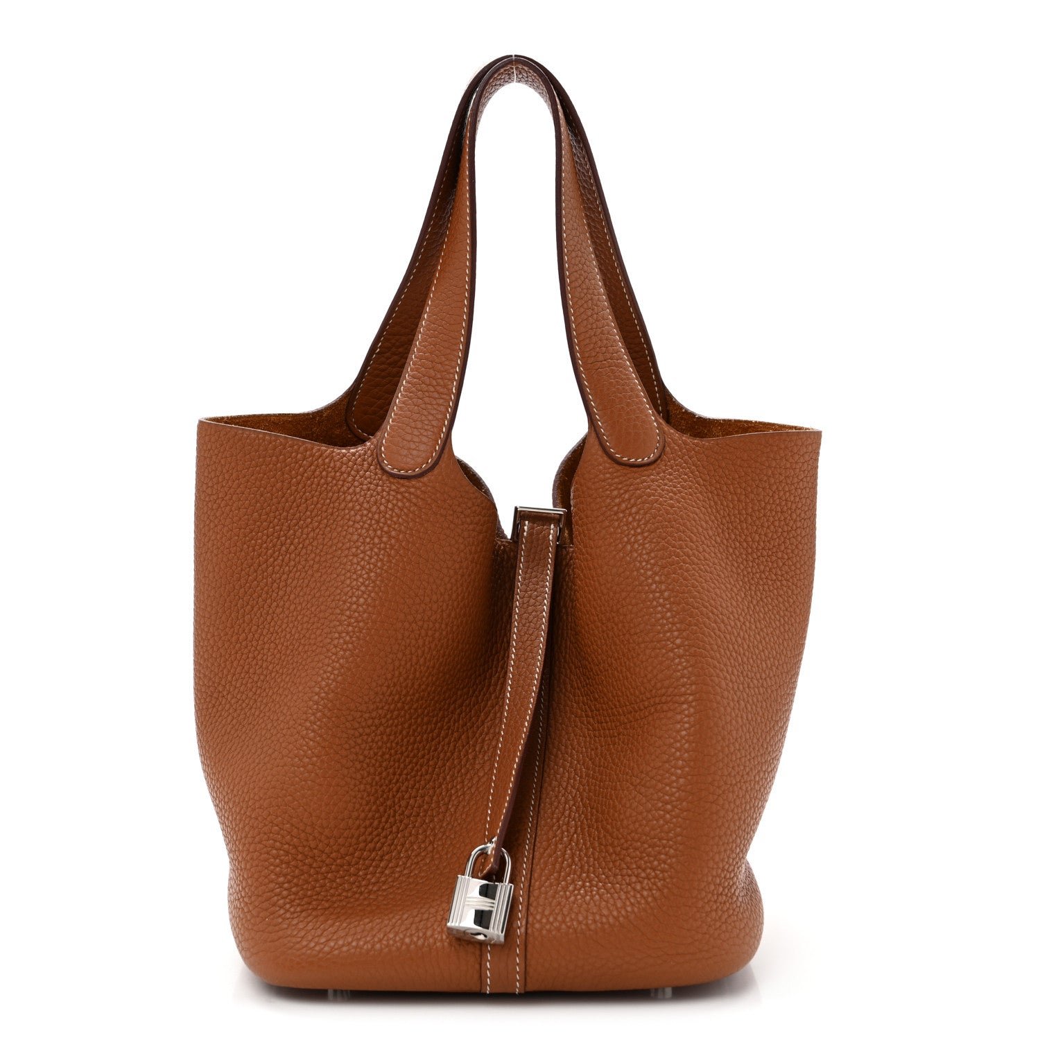 Hermes Taurillon Clemence Picotin Lock 22 MM Gold