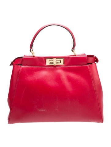Fendi Leather Peekaboo Large