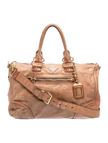 Vitello Shine Leather Top Handle Bag