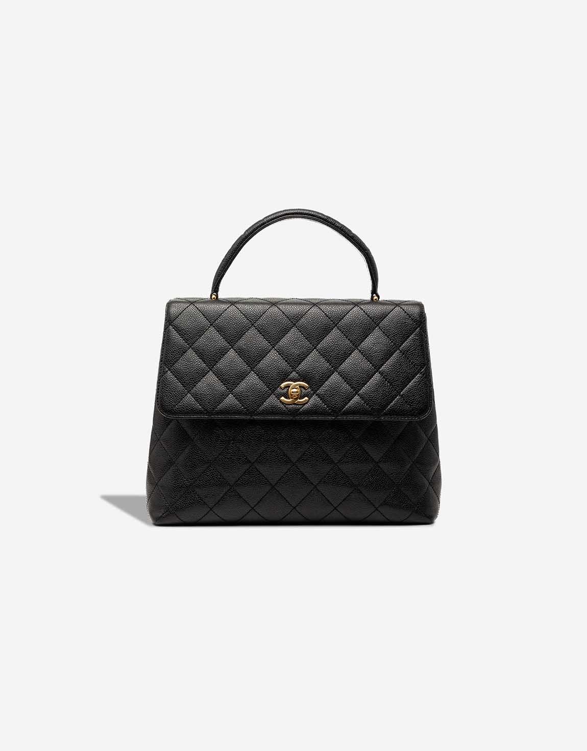 
		Top Handle Medium Caviar Black    