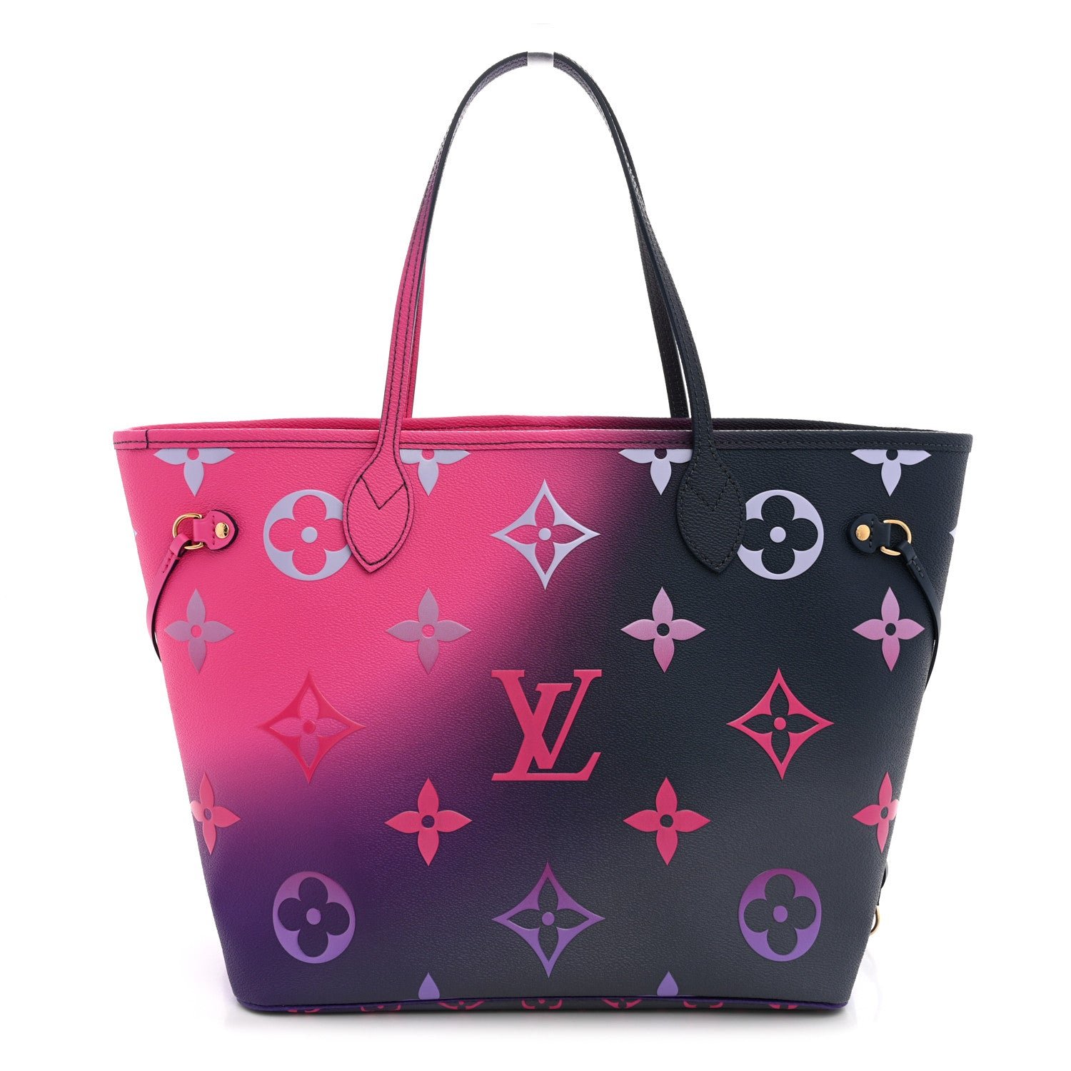 Louis Vuitton Monogram Giant Spring In The City Neverfull MM Midnight Fuchsia